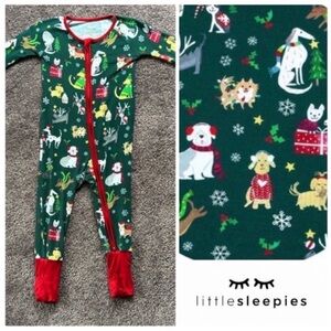 🎄Little Sleepies Holiday Hounds 6-12